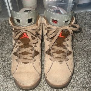 Jordan 6 Retro Travis Scott British Khaki (PS) Kids Size 2Y